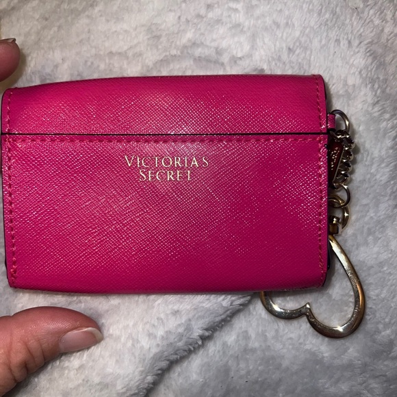 Victoria’s Secret pink pineapple card wallet keychain - Picture 3 of 3